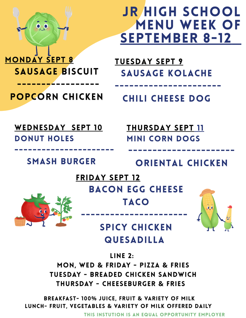 lunch menu