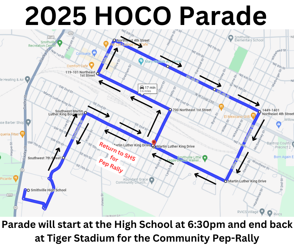 HOCO parade route
