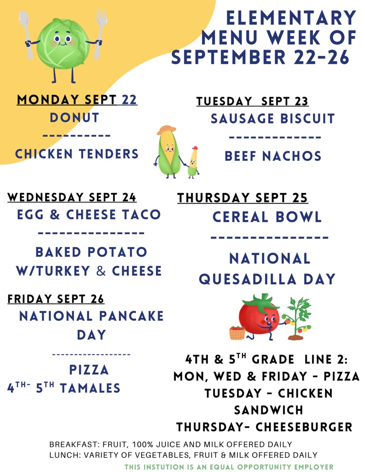 lunch menu