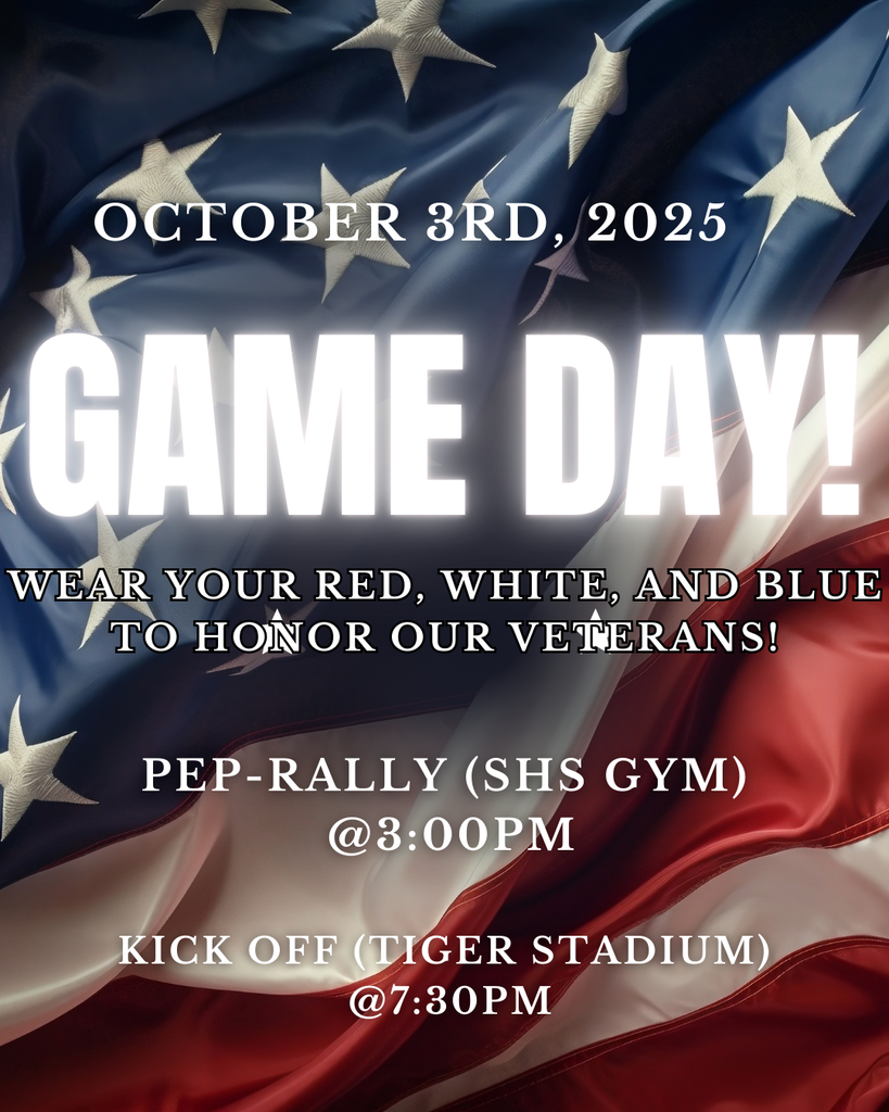 flag background with GAME Day!  OCT 3RD