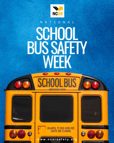 back of a school bus