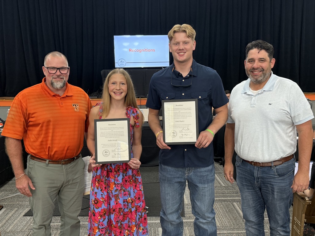 principal with students