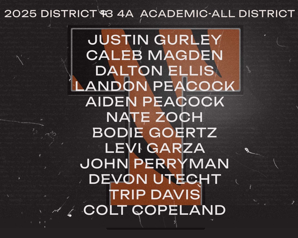 Academic All District Athletes