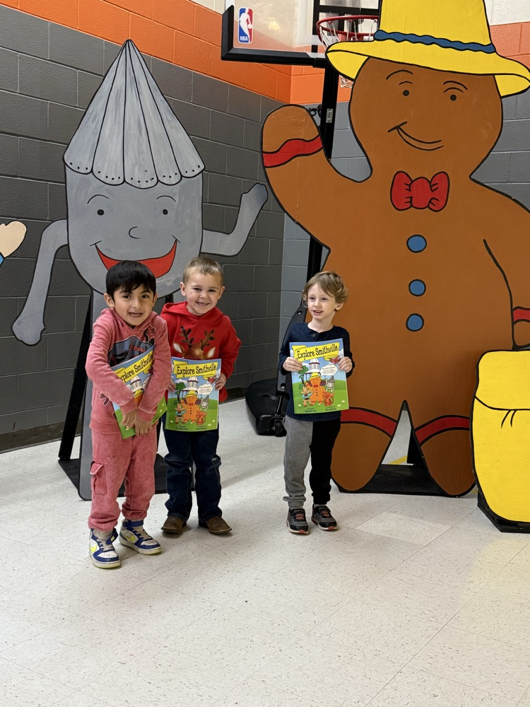 Students excited to get their very own copies of Explore Smithville Activity Book