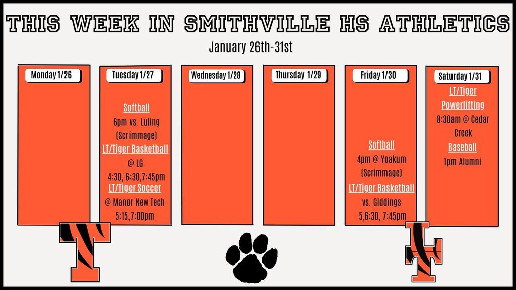 HS Week At a Glance 1/26-1/31