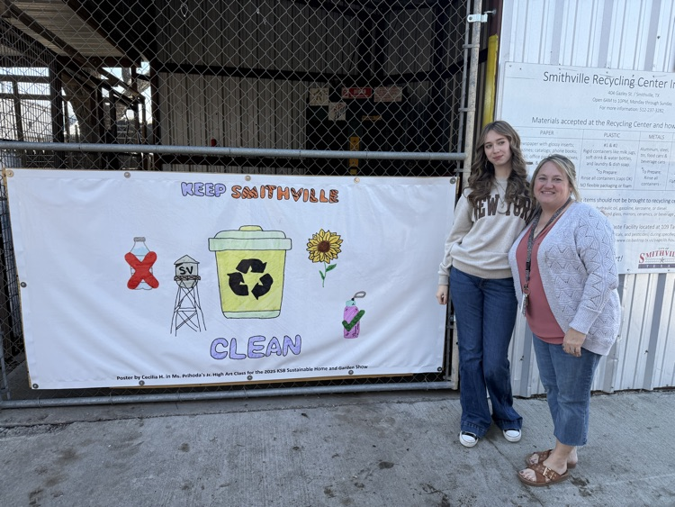 student and art teacher 