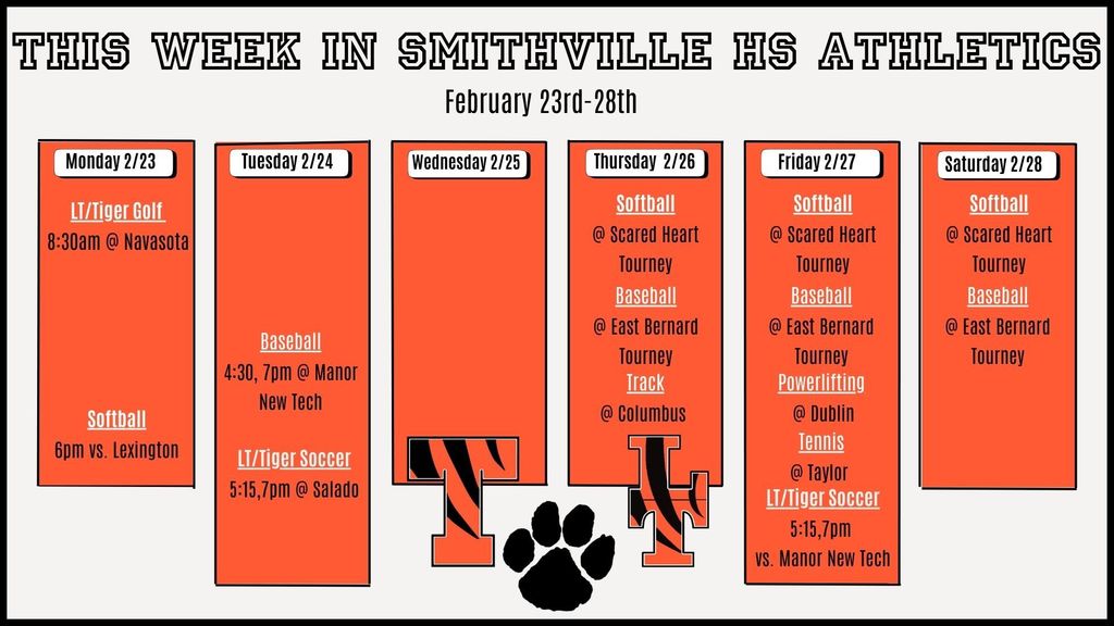 Smithville Athletics WAAG 2/23-2/28