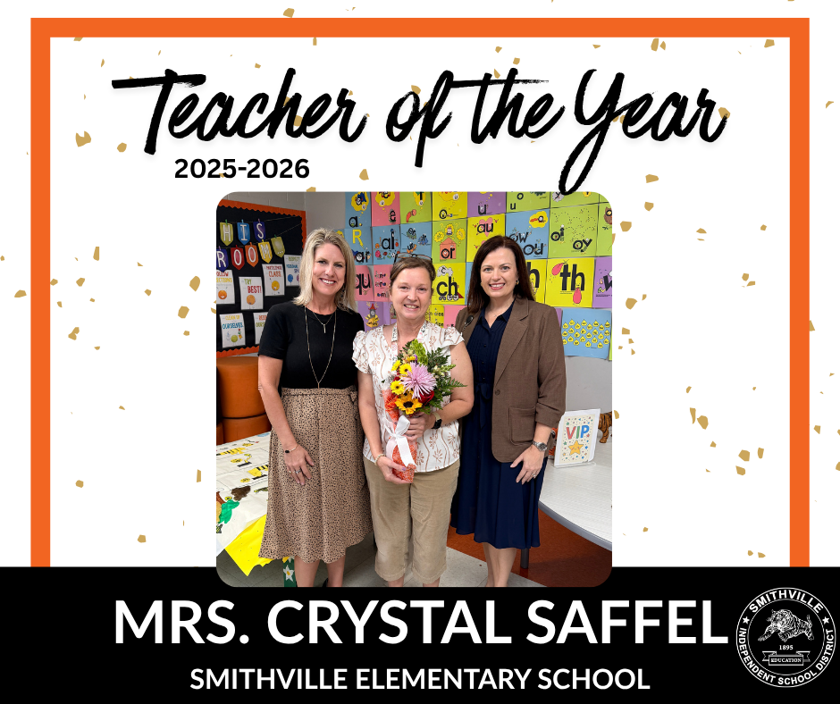 Teacher of the year photo with superintendent