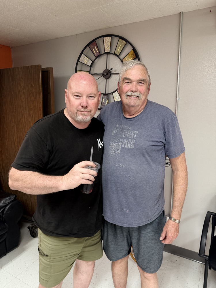 two men standing together