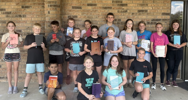 These students participated in National Bring Your Bible to School Day today!