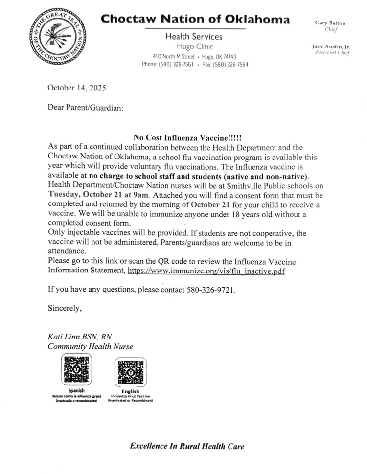 flu shot permission form