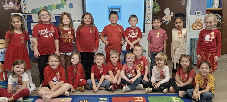 Red Ribbon week day 1 ES/MS wear red