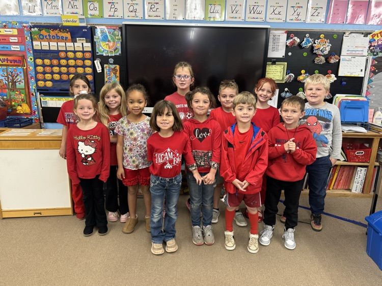 Red Ribbon week day 1 ES/MS wear red