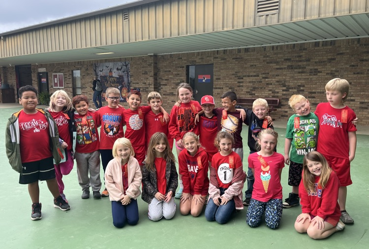 Red Ribbon week day 1 ES/MS wear red