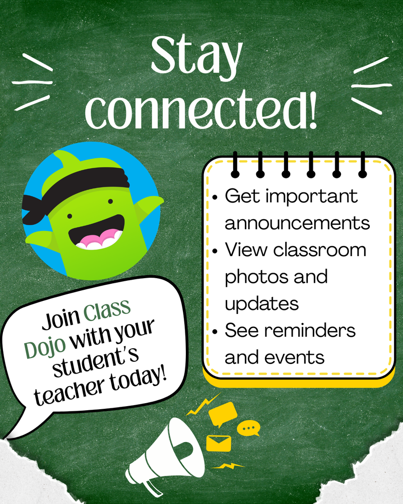 Connect to class dojo, ask your teacher about it!