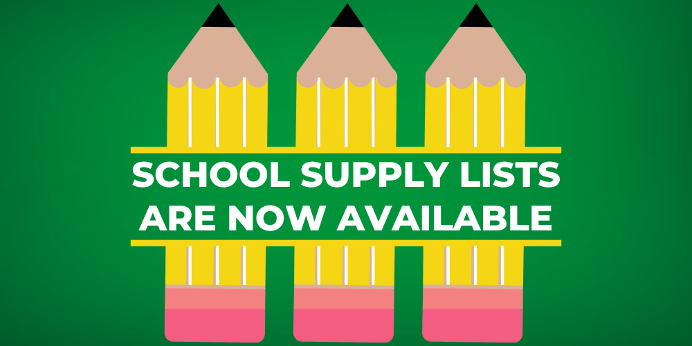School Supply Lists are Now Available