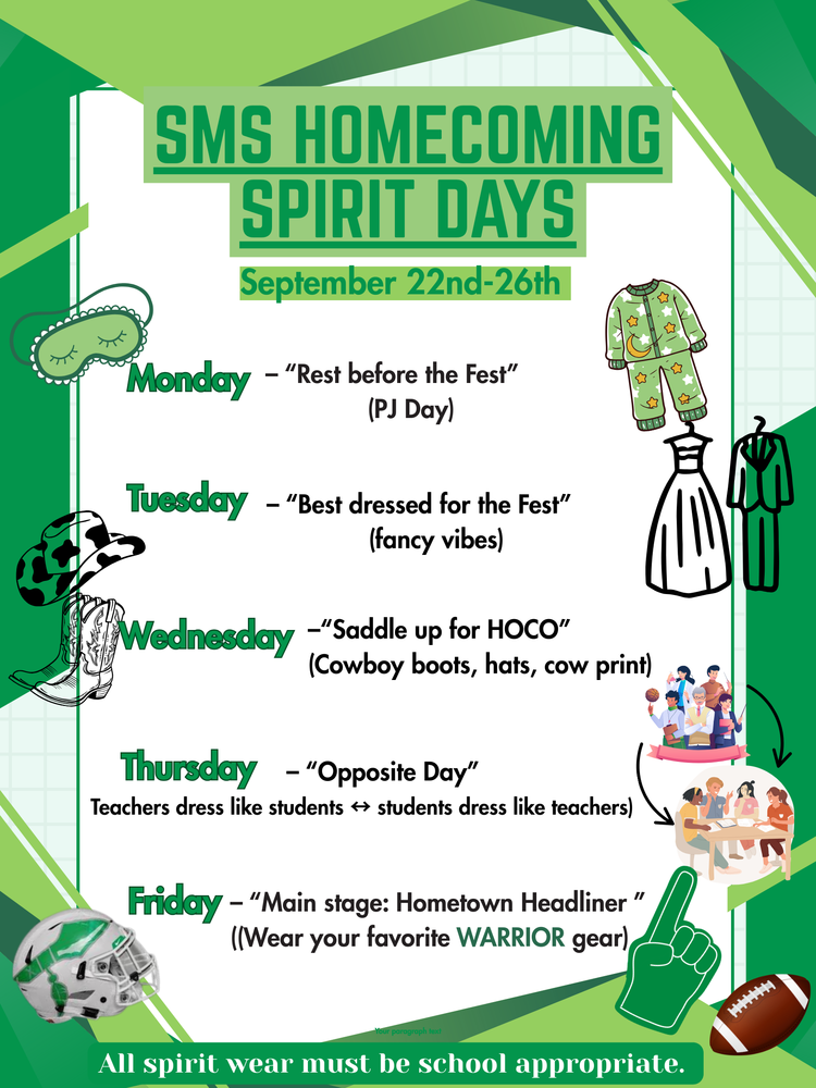 Homecoming Dress Up Days