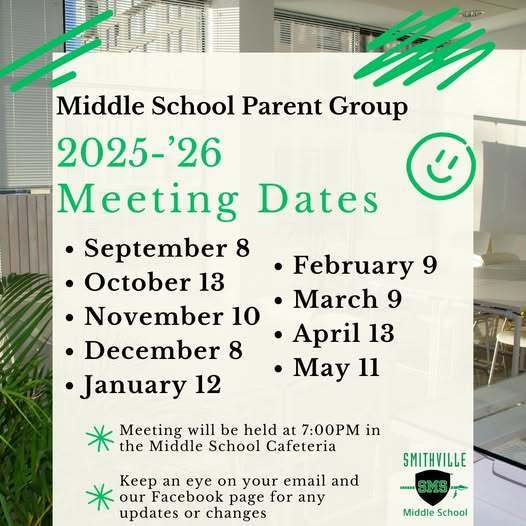 MSPG Meeting dates