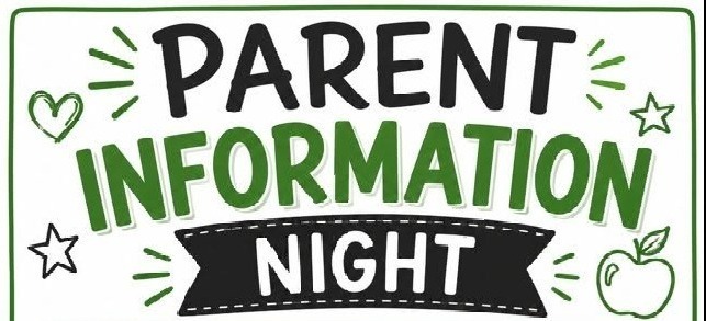 Parent Information Night Thursday September 17 5-6 pm