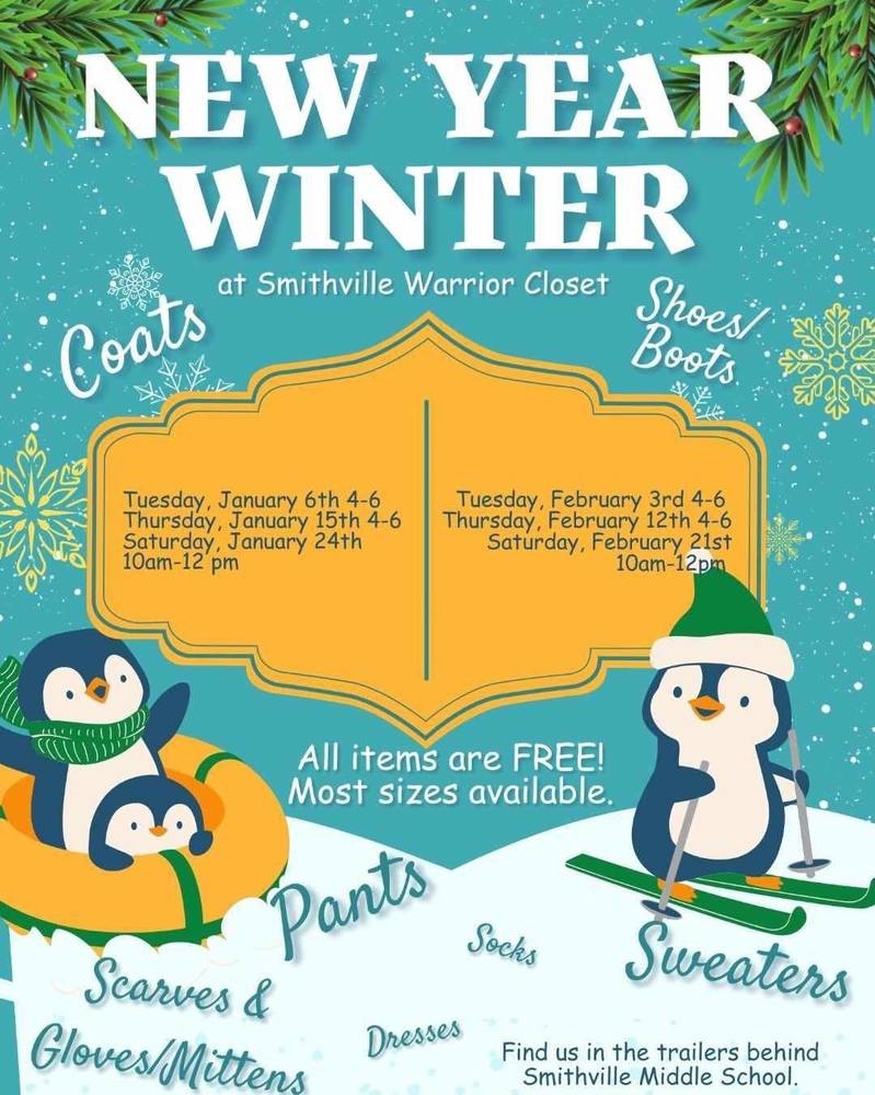 New Year Winter at Smithville Warrior Closet
