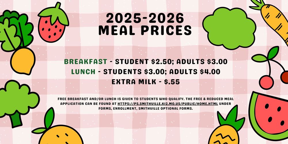 2025-2026 Meal Prices