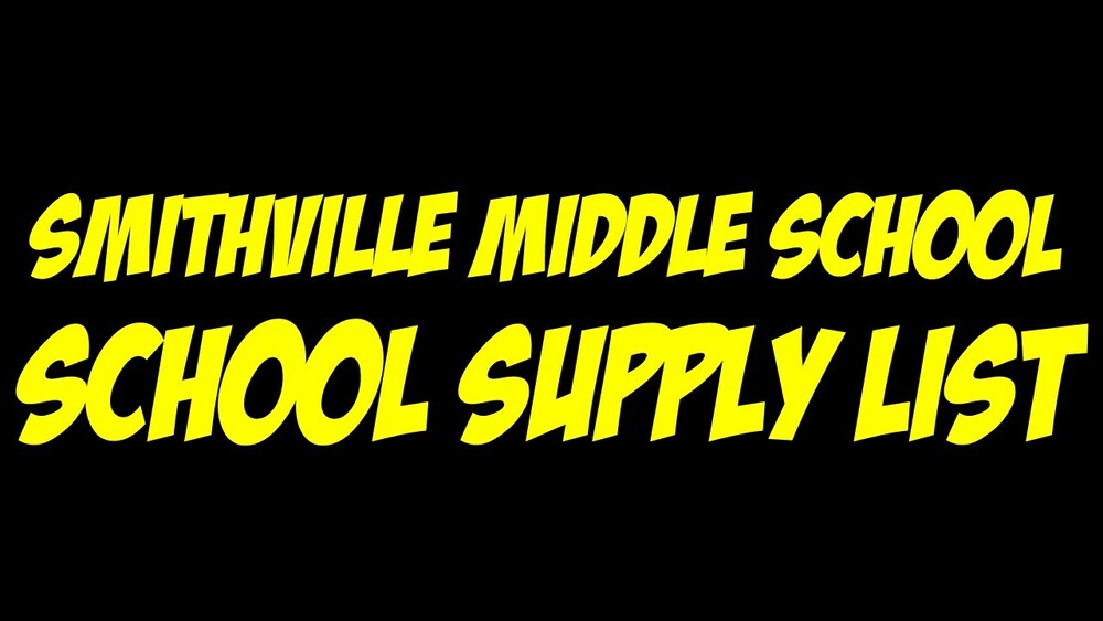 2025-2026 Middle School Supply List