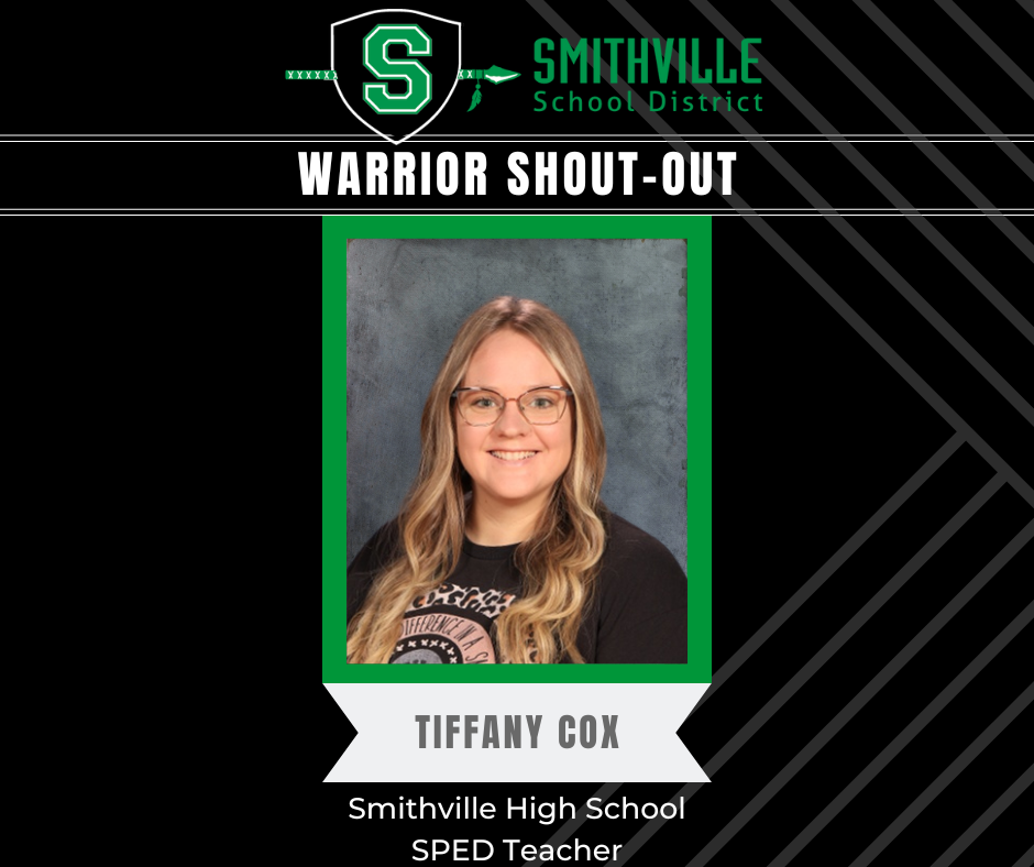 Warrior Shout Out - Tiffany Cox, SHS SPED Teacher