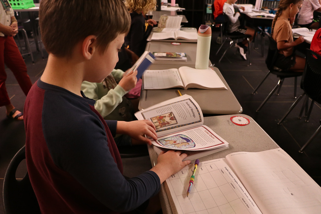 Mrs. Stones 4th grade students learn about  Knights, Craftsmen, Munks, and nuns using graphic organizers and books