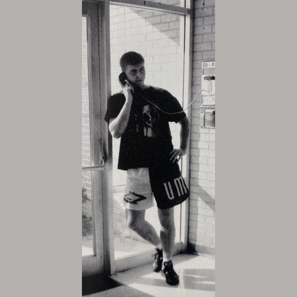 1993 Smithville high school senior planning his nights over the phone.