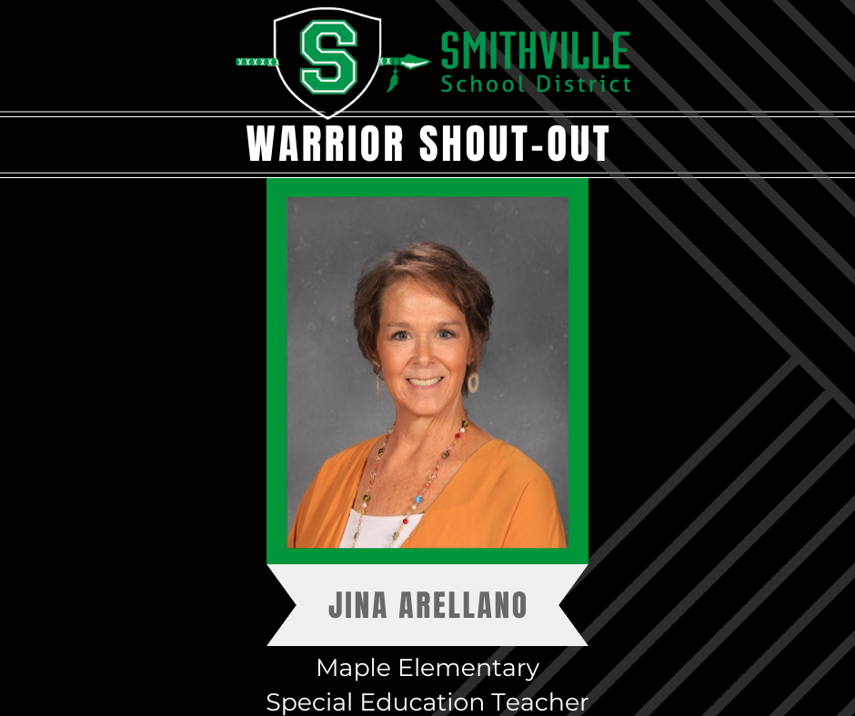 Warrior Shout Out - Jina Arellano, MES Special Education Teacher