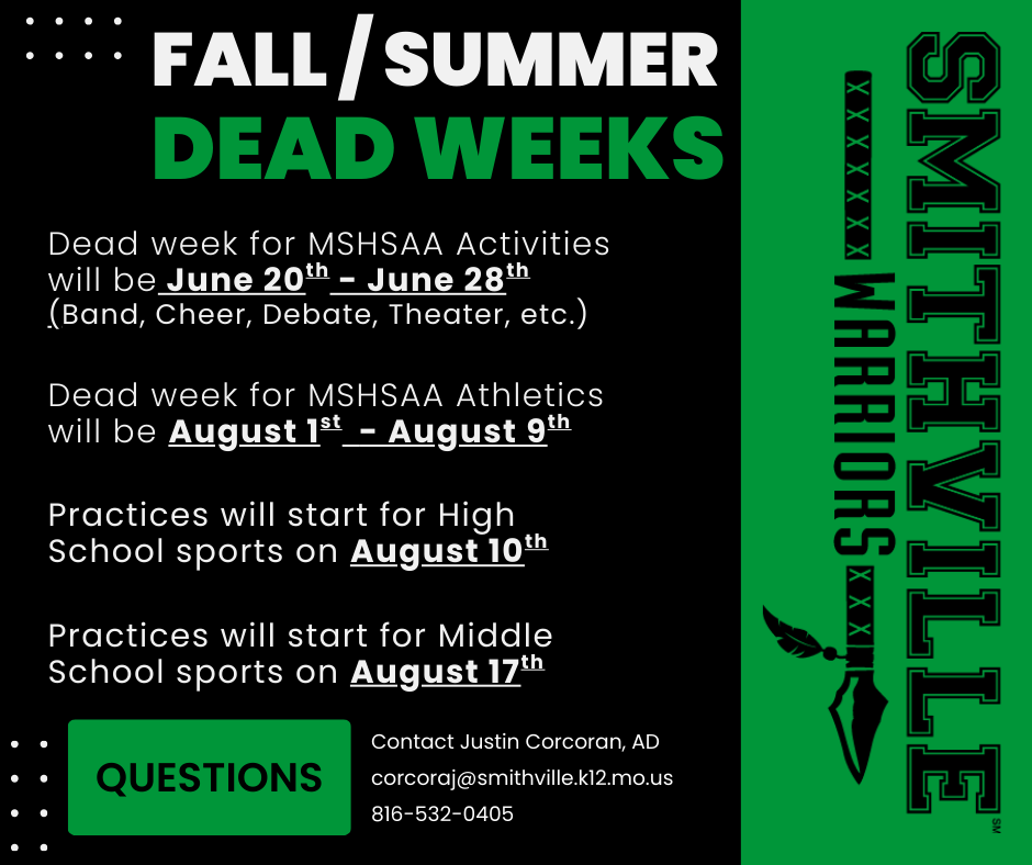 SHS Dead Weeks