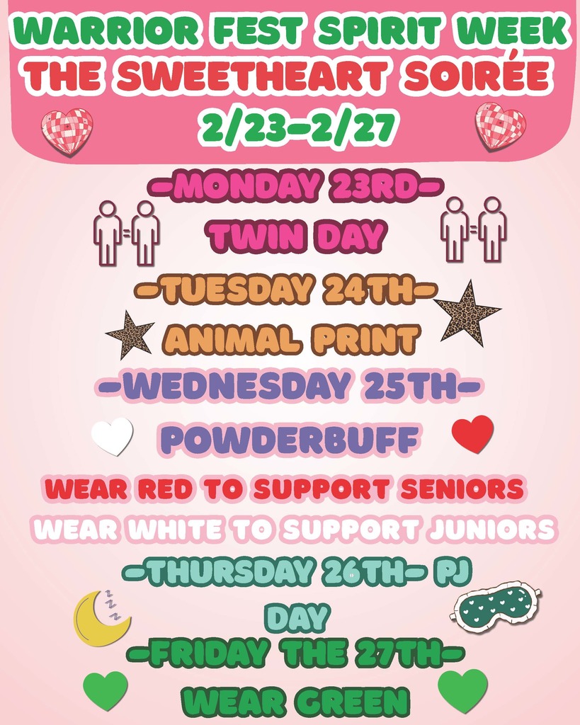 Warrior Fest Theme Days