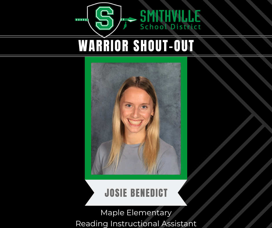 Warrior Shout Out - Josie Benedict, MES Reading IA