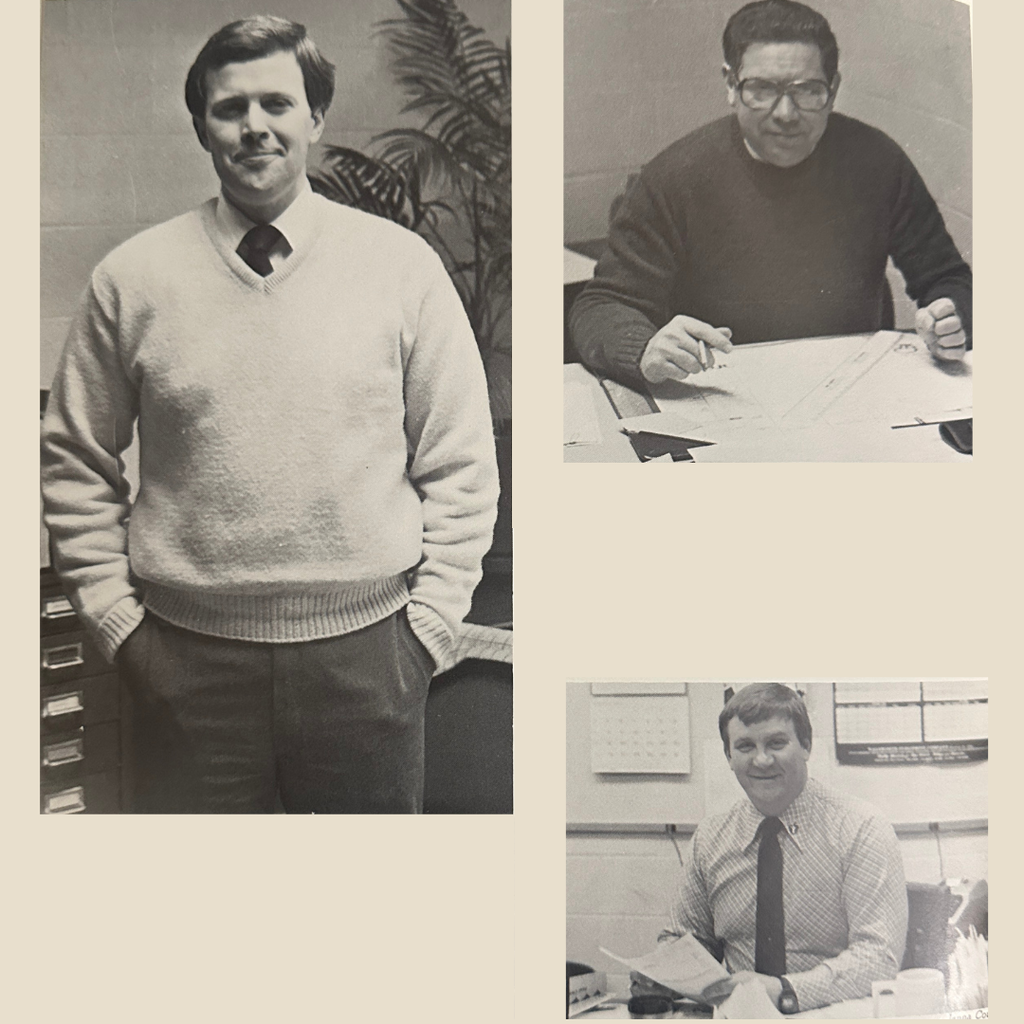A collage of three men dressed in business attire. They are district administrators.