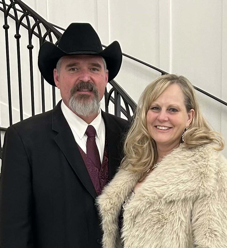Johnny and Angie Viebrock pose for a picture