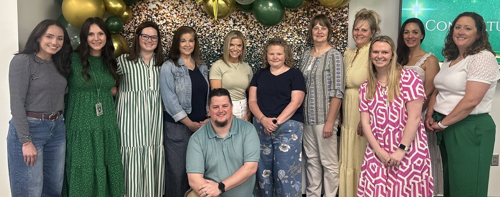 Teacher and support staff of the year nominees pose for a group photo