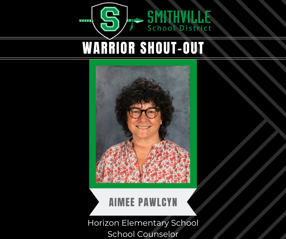 Warrior Shout Out - Aimee Pawlcyn, HES School Counselor