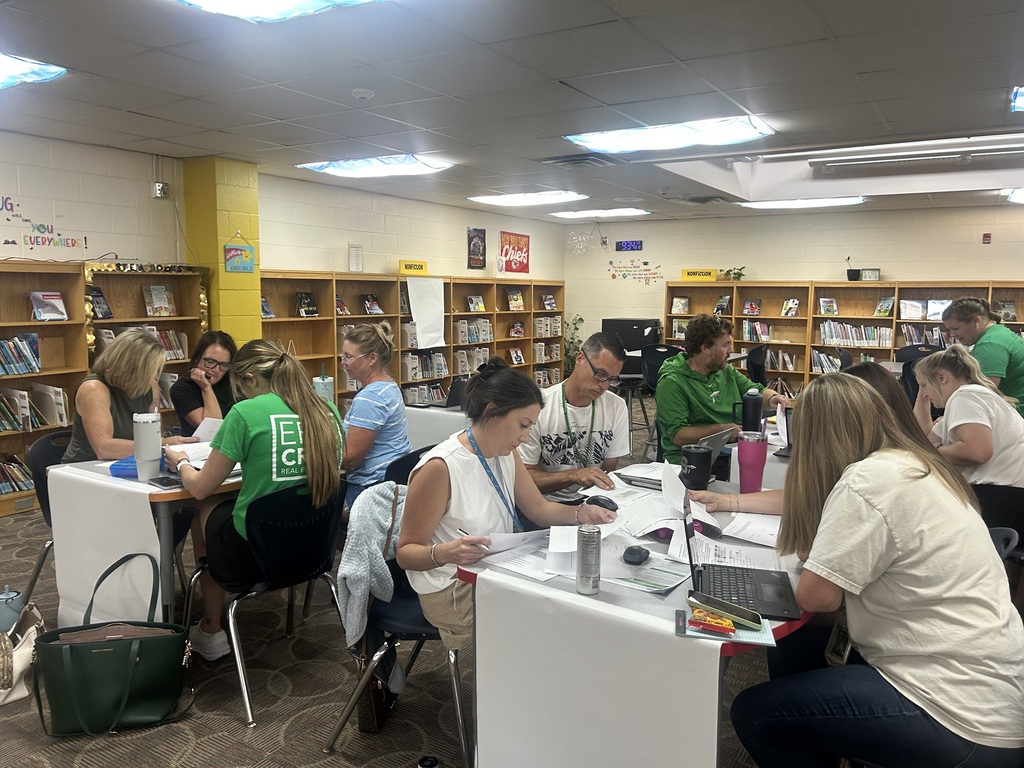 Team analyzing data.