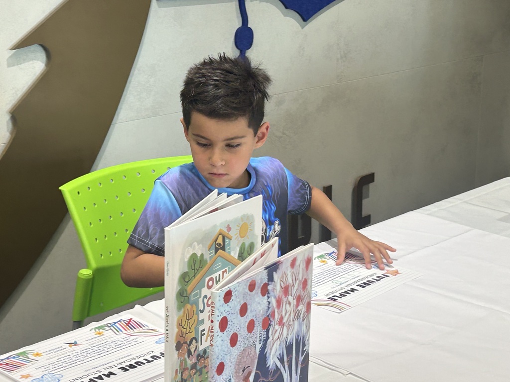 Student reading