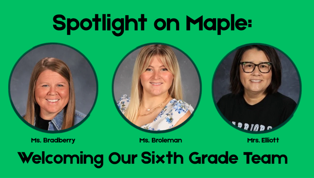 Three sixth grade teachers