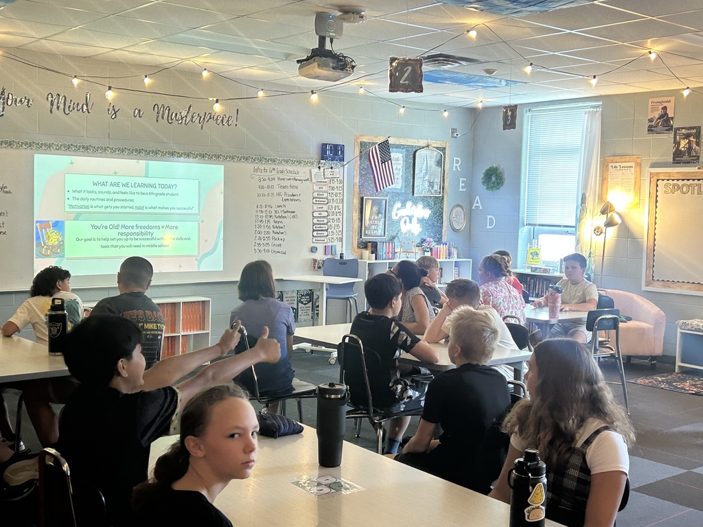Pictures of a sixth grade class