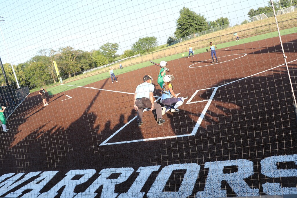 The game with Grandview in the field and Warriors up to bat
