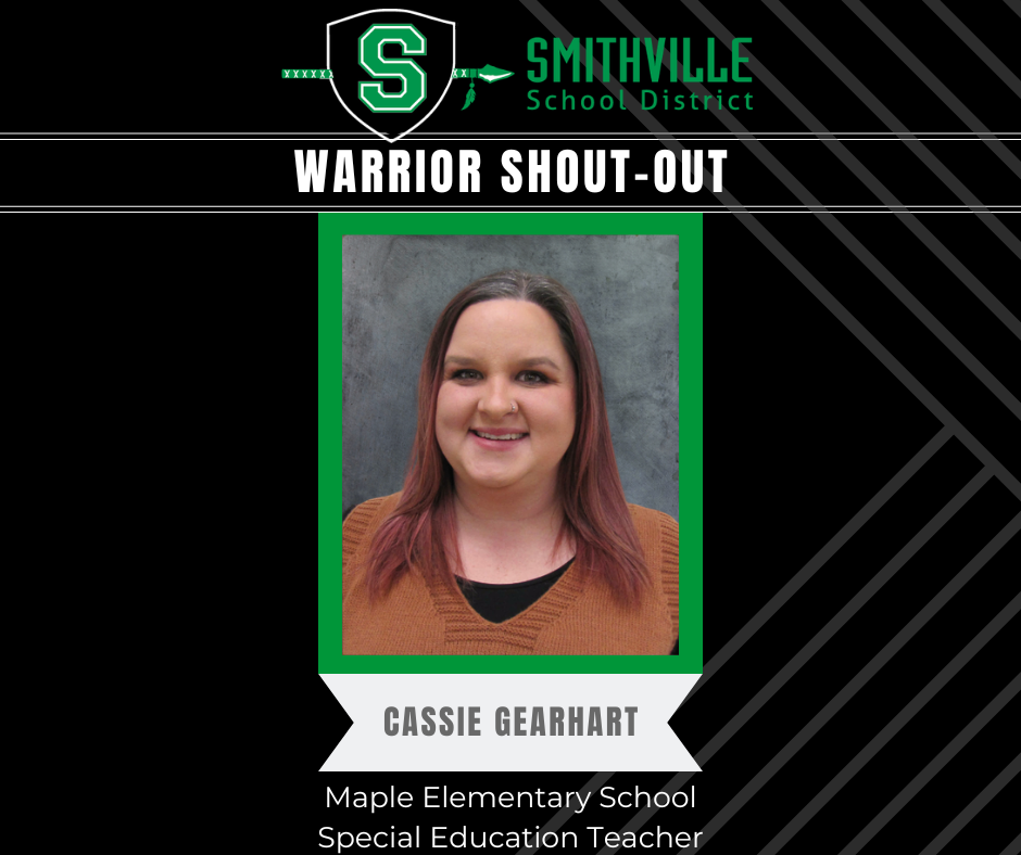 Warrior Shout-Out - Cassie Gearhart, MES Special Education Teacher