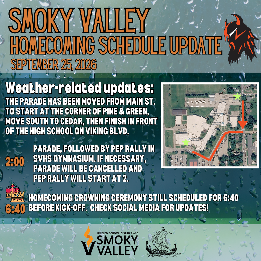 Homecoming Schedule Update
