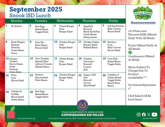 September 2025 LUNCH