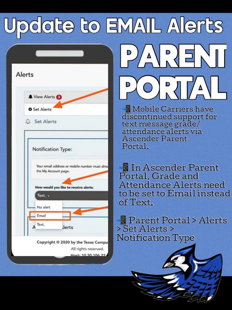 Parent Portal Email Alerts