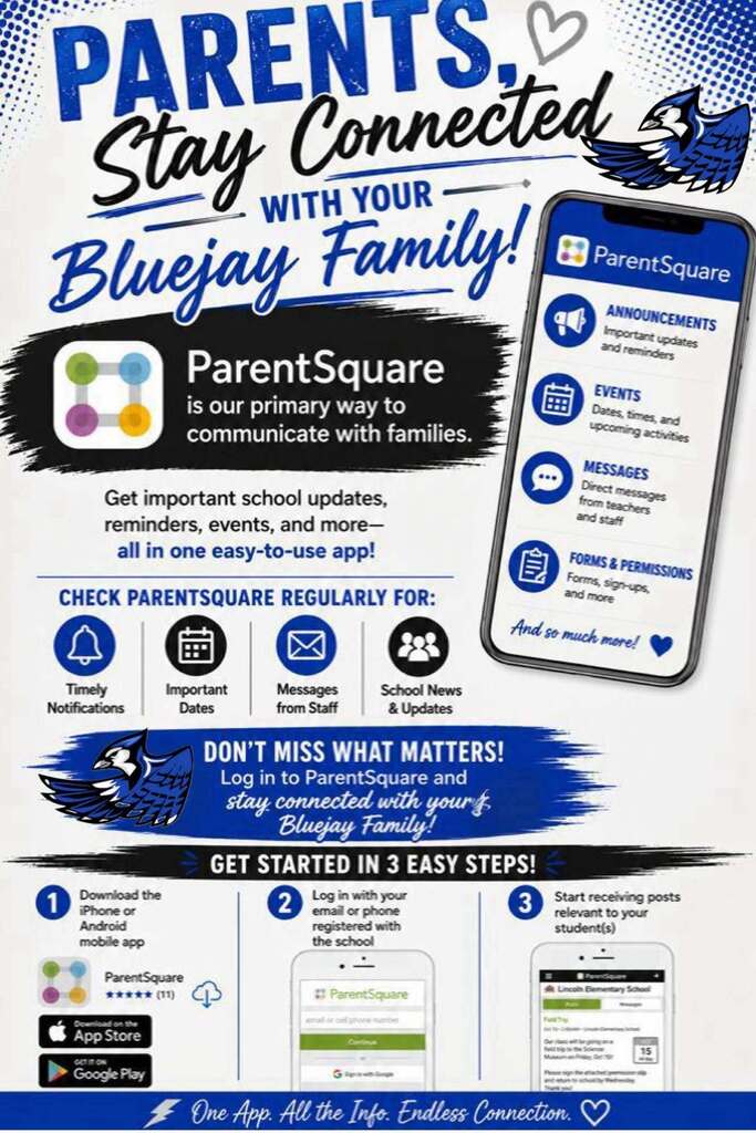 Parent square graphic.. Step by step instructions. On how to download and activate your account.