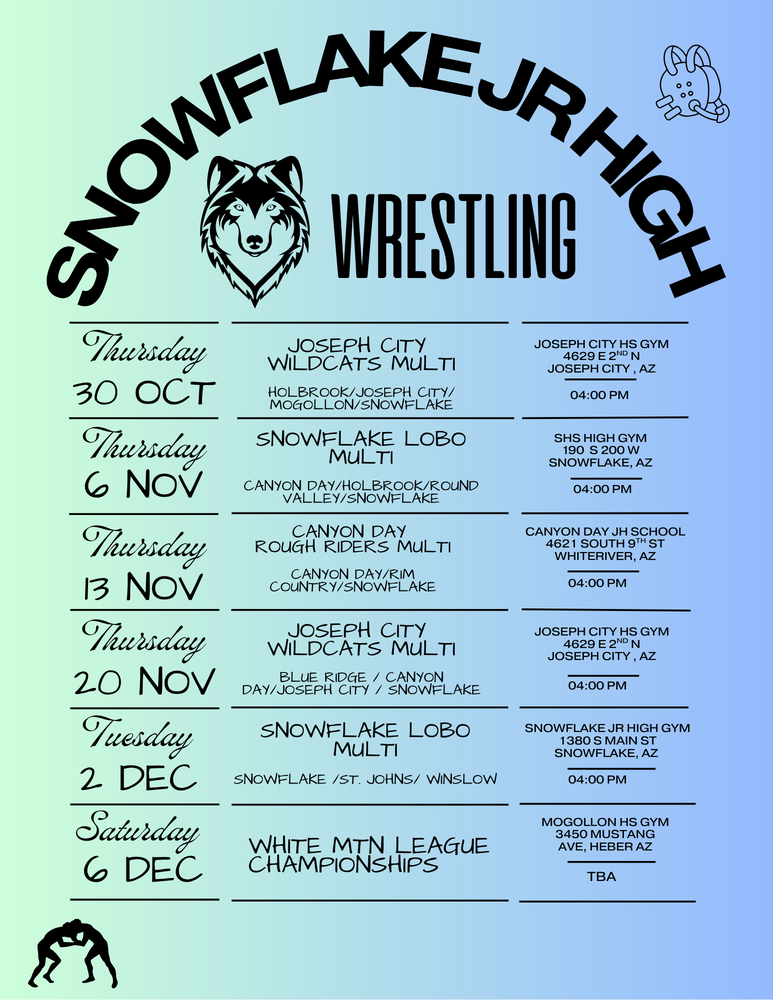 Wrestling Schedule