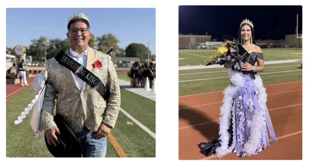 Homecoming king and queen