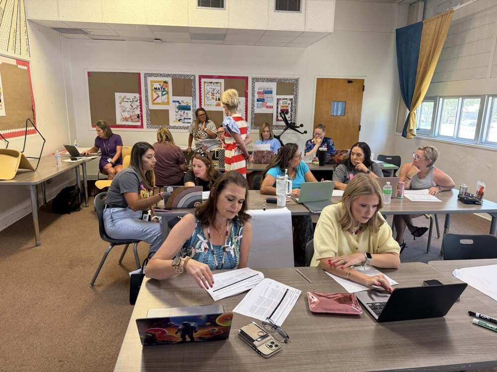 teachers working